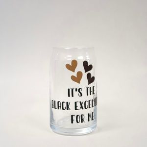 It’s the black excellence for me glass beer can cup. Brand new. Handmade